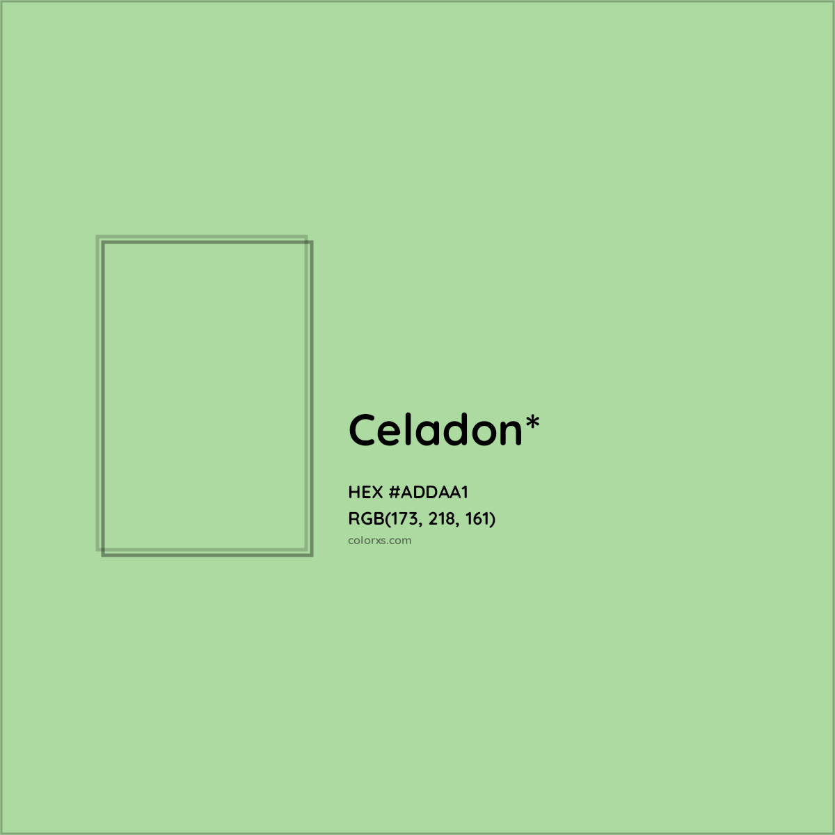 HEX #ADDAA1 Color Name, Color Code, Palettes, Similar Paints, Images