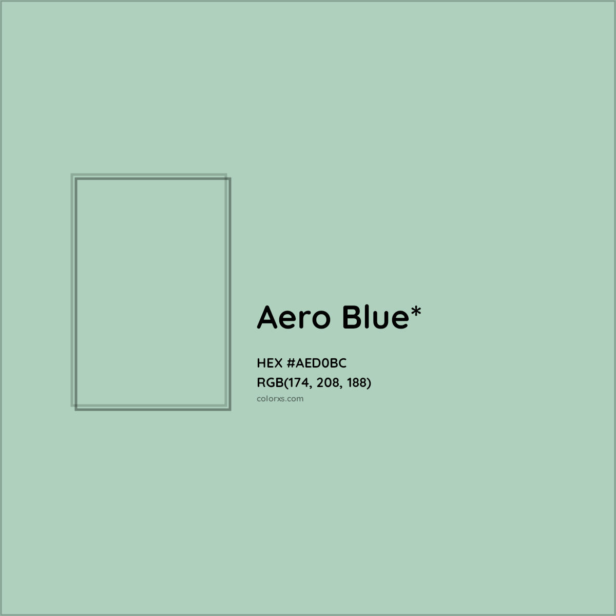 HEX #AED0BC Color Name, Color Code, Palettes, Similar Paints, Images