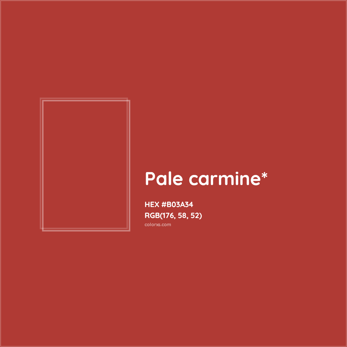 HEX #B03A34 Color Name, Color Code, Palettes, Similar Paints, Images