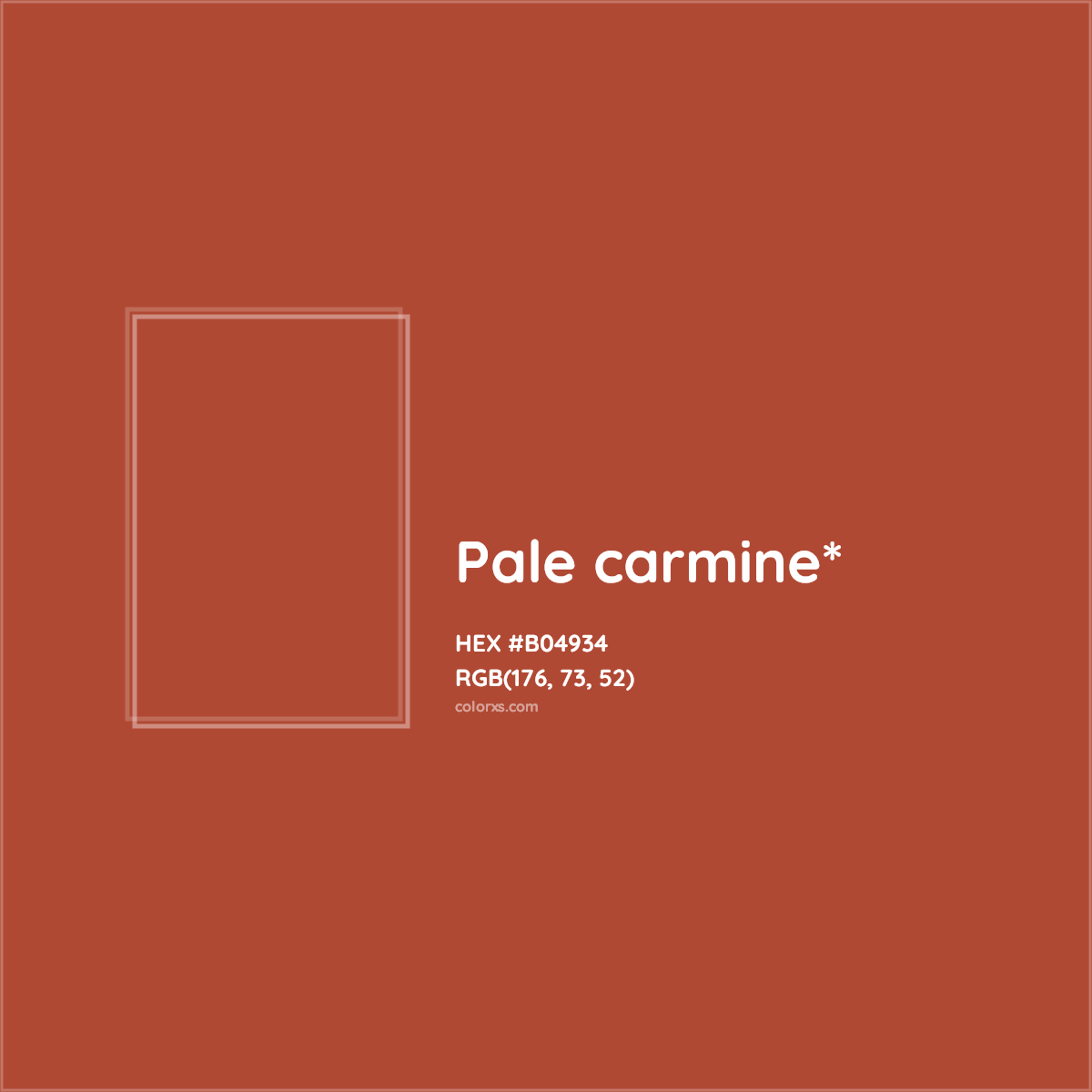 HEX #B04934 Color Name, Color Code, Palettes, Similar Paints, Images