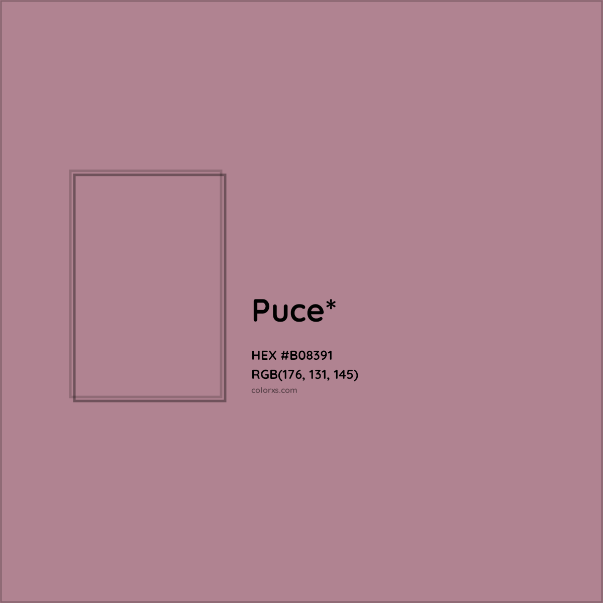 HEX #B08391 Color Name, Color Code, Palettes, Similar Paints, Images