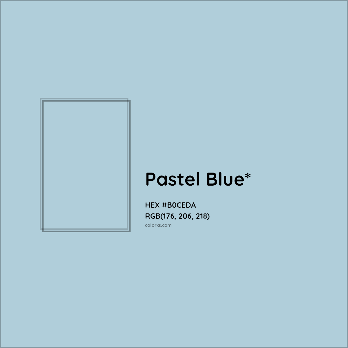 HEX #B0CEDA Color Name, Color Code, Palettes, Similar Paints, Images