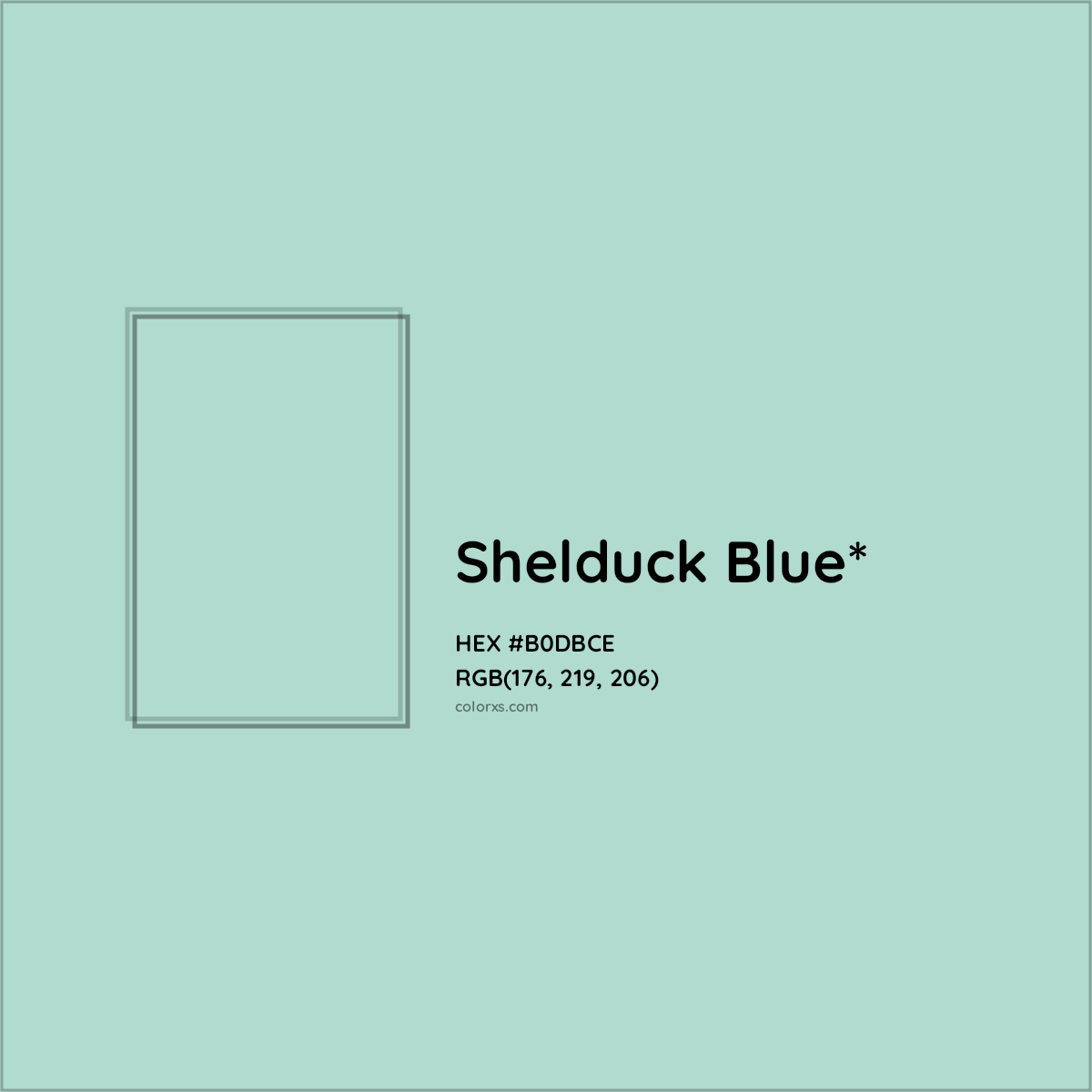 HEX #B0DBCE Color Name, Color Code, Palettes, Similar Paints, Images