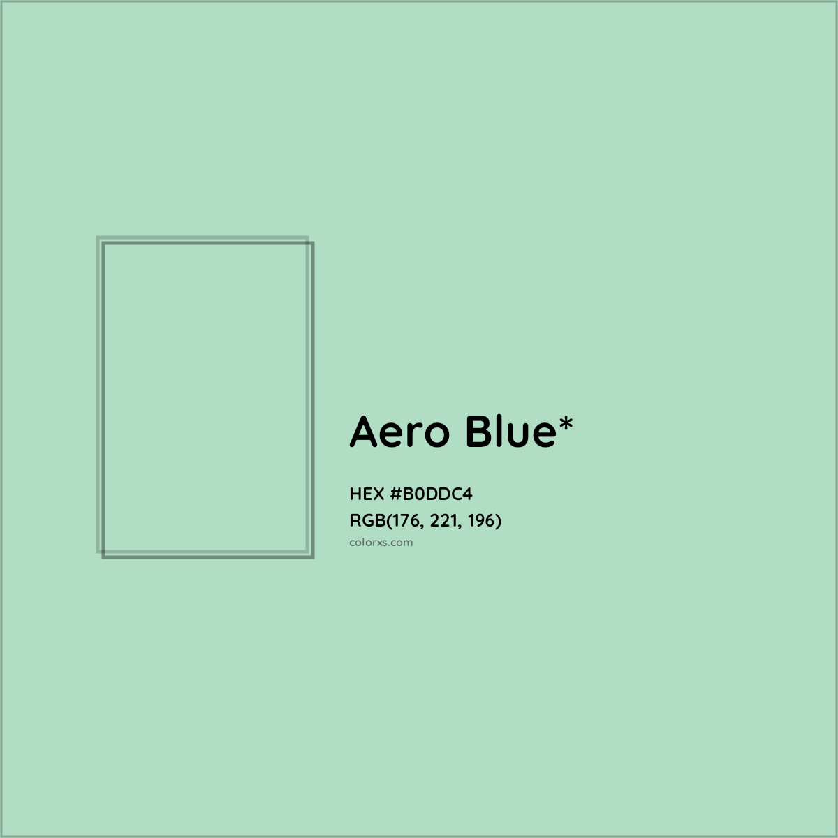 HEX #B0DDC4 Color Name, Color Code, Palettes, Similar Paints, Images