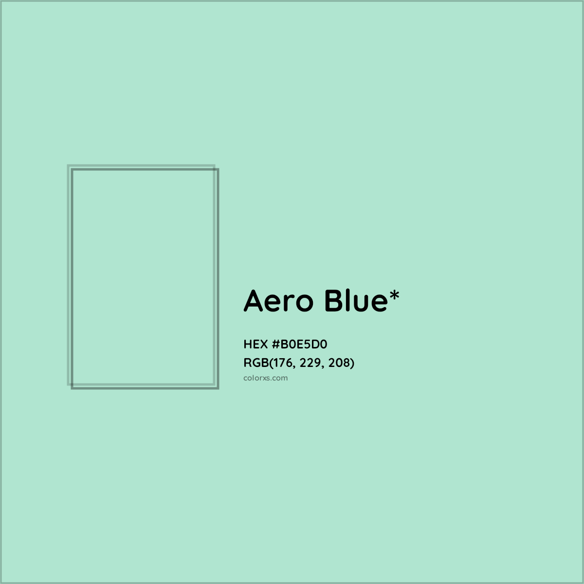 HEX #B0E5D0 Color Name, Color Code, Palettes, Similar Paints, Images