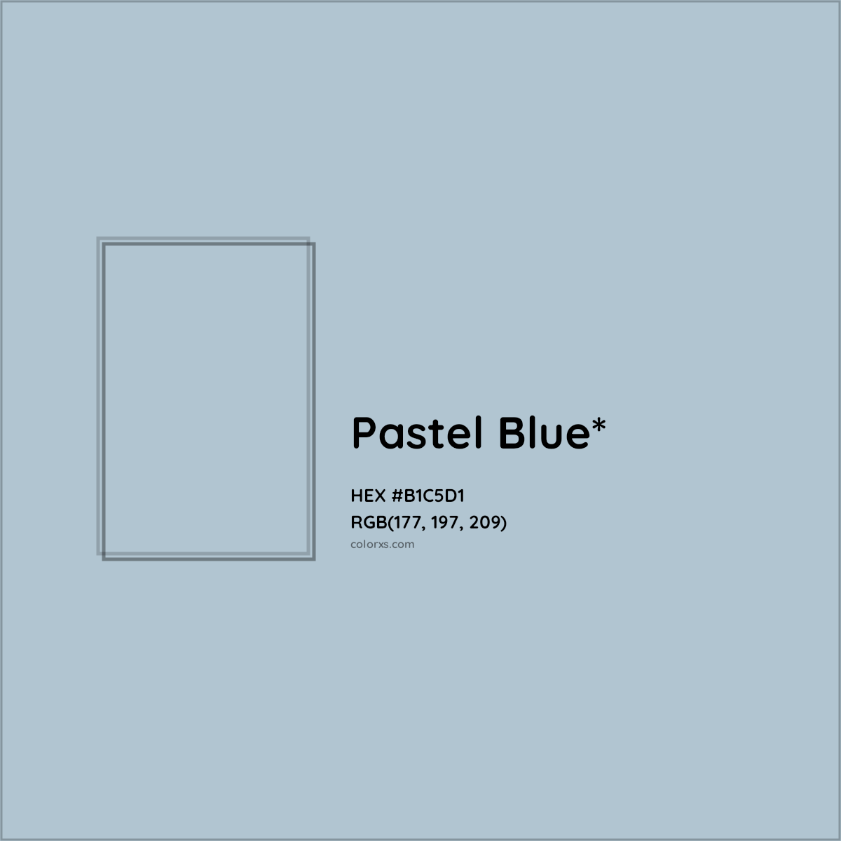 HEX #B1C5D1 Color Name, Color Code, Palettes, Similar Paints, Images