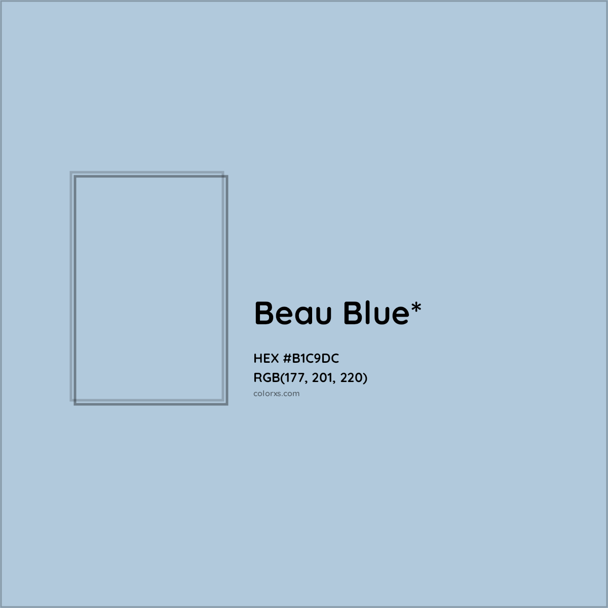 HEX #B1C9DC Color Name, Color Code, Palettes, Similar Paints, Images