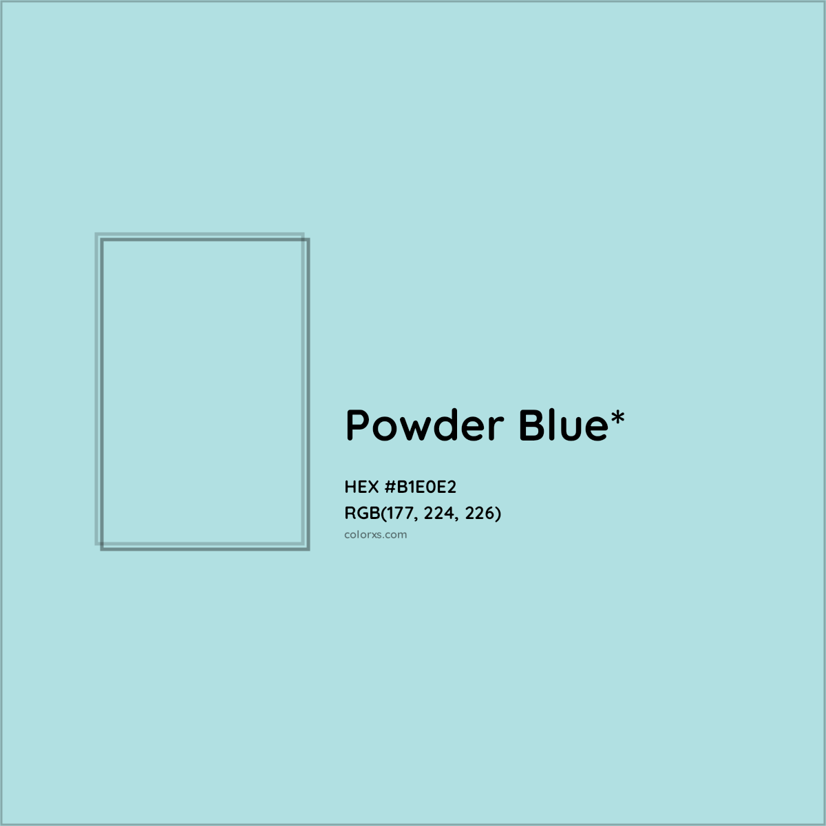 HEX #B1E0E2 Color Name, Color Code, Palettes, Similar Paints, Images