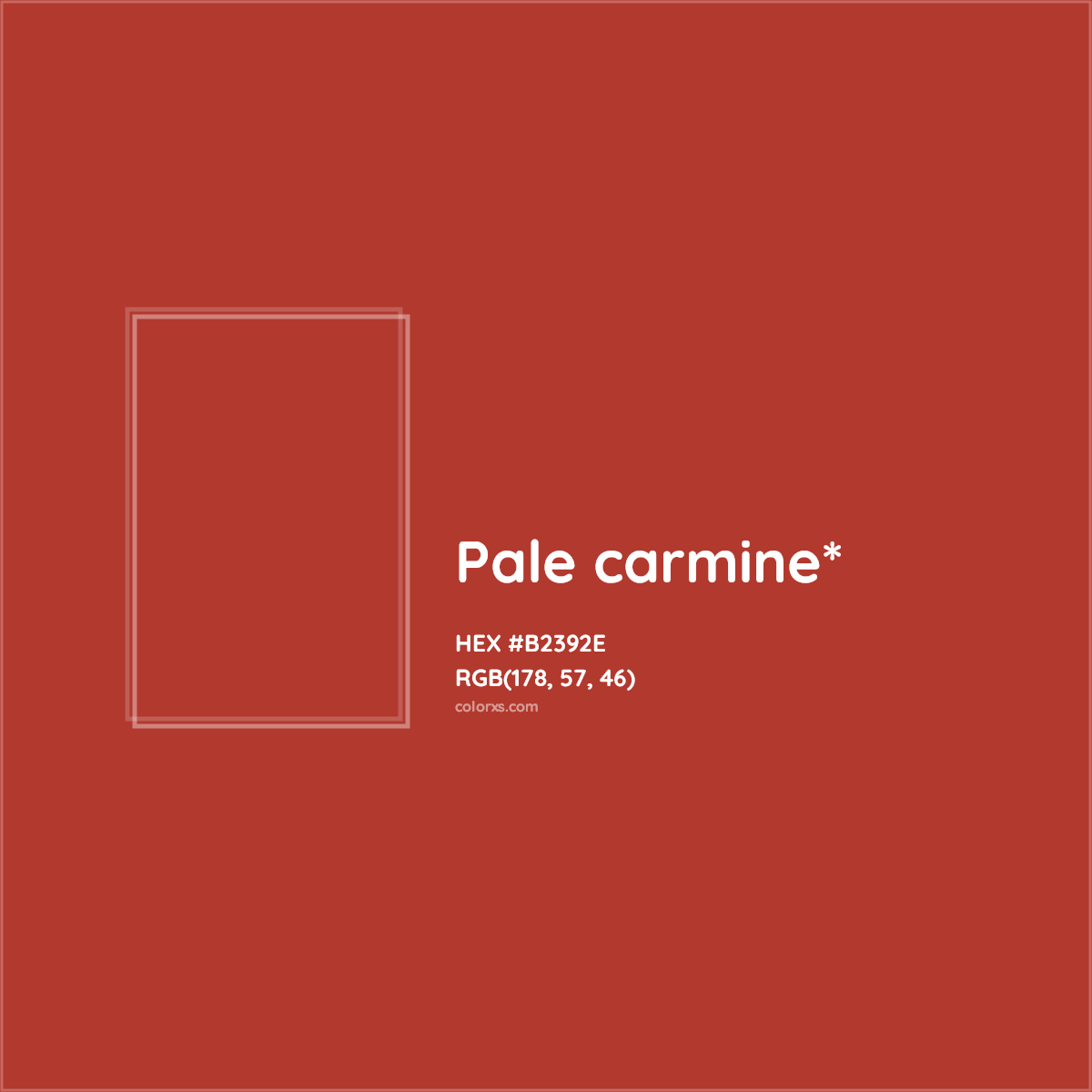 HEX #B2392E Color Name, Color Code, Palettes, Similar Paints, Images