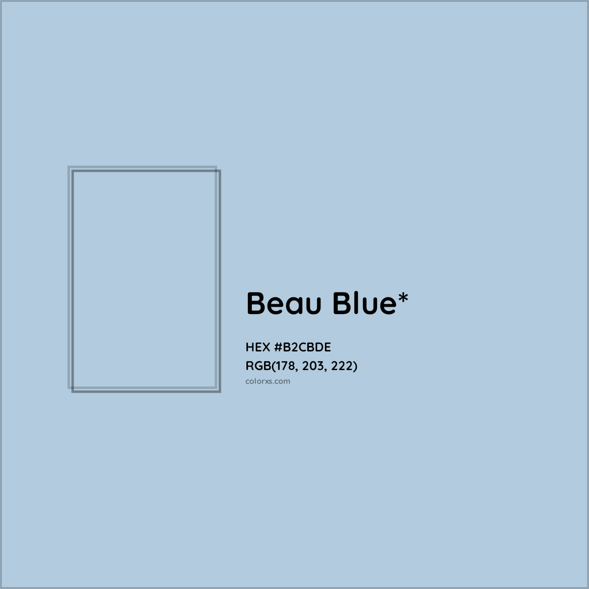 HEX #B2CBDE Color Name, Color Code, Palettes, Similar Paints, Images