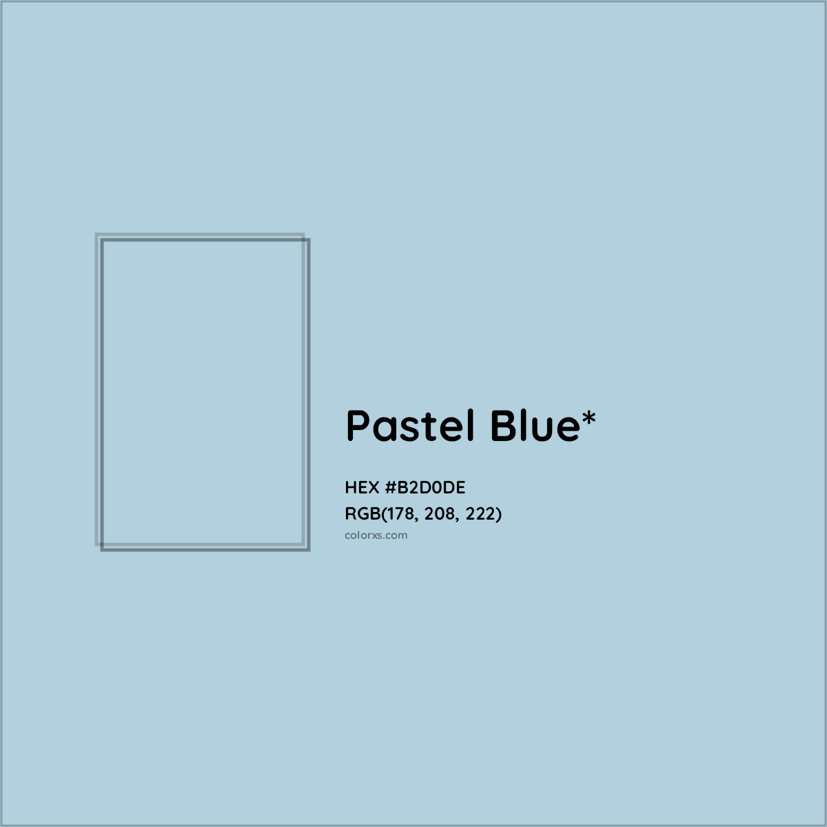 HEX #B2D0DE Color Name, Color Code, Palettes, Similar Paints, Images