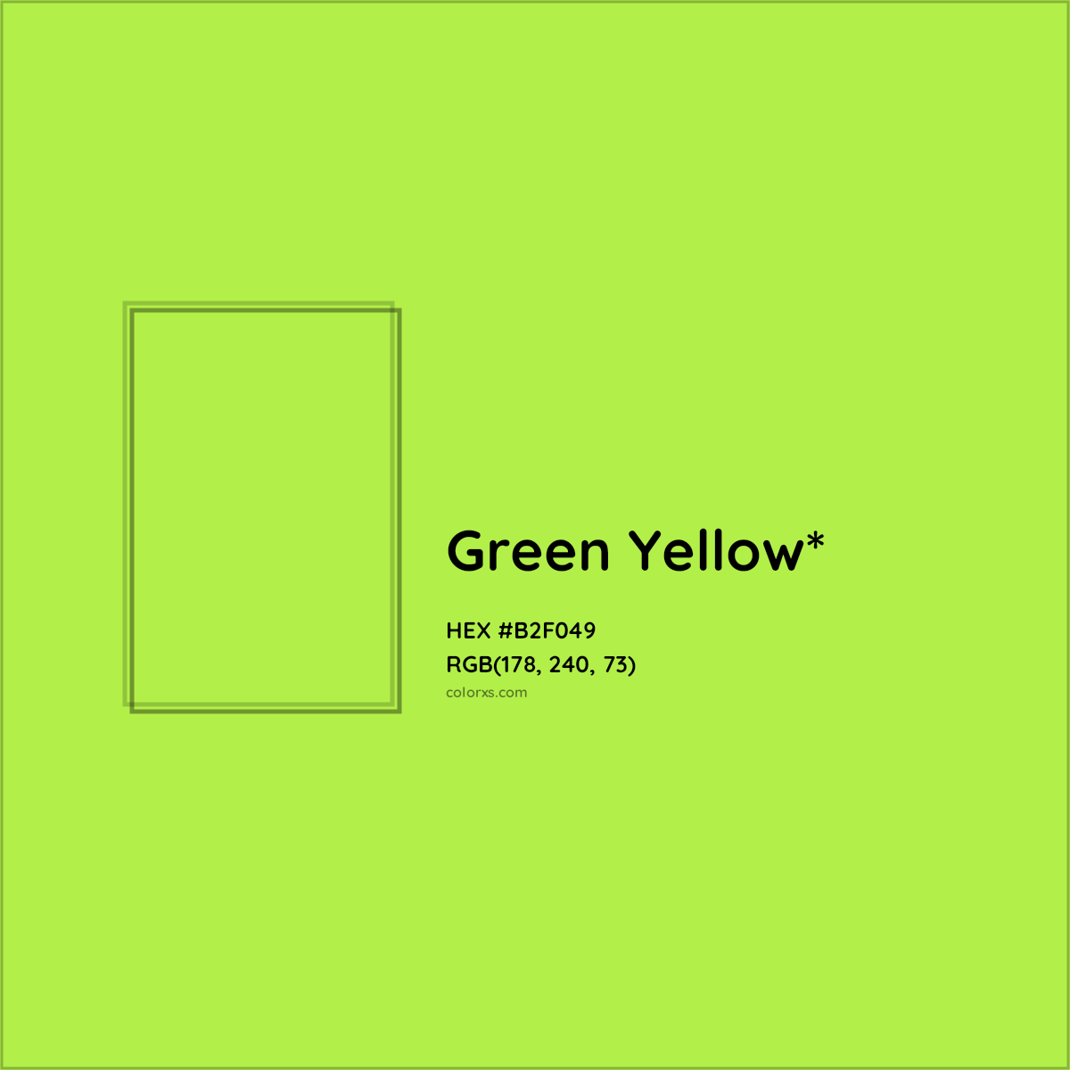 HEX #B2F049 Color Name, Color Code, Palettes, Similar Paints, Images