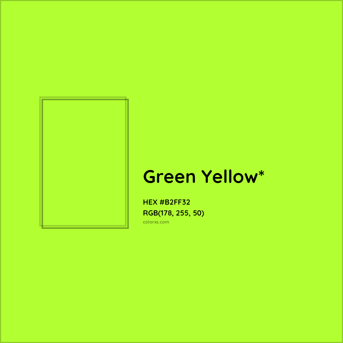 HEX #B2FF32 Color Name, Color Code, Palettes, Similar Paints, Images