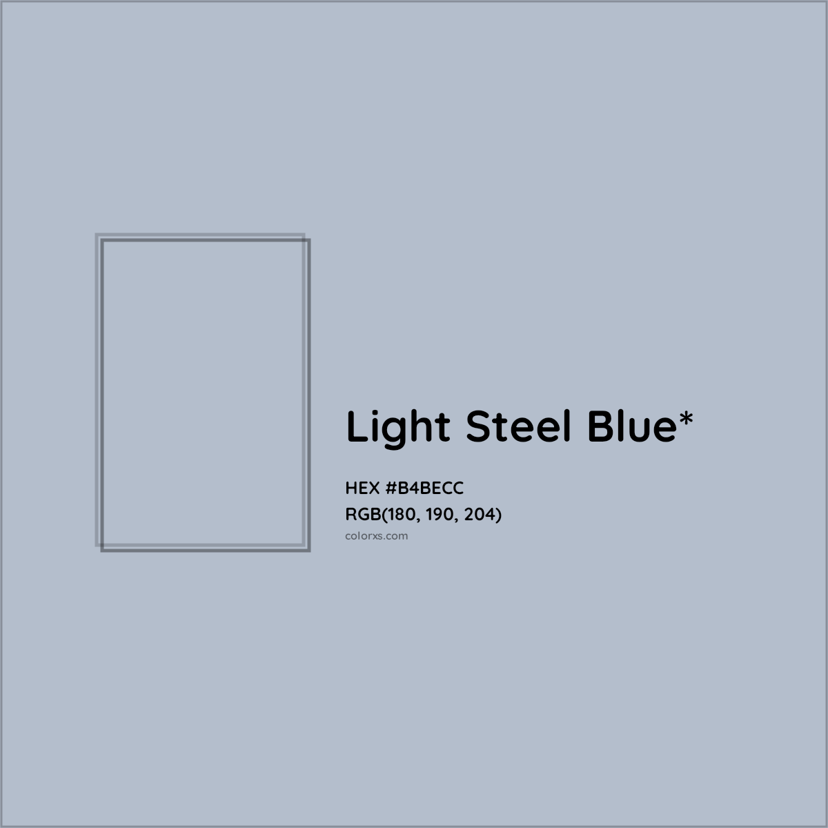 HEX #B4BECC Color Name, Color Code, Palettes, Similar Paints, Images