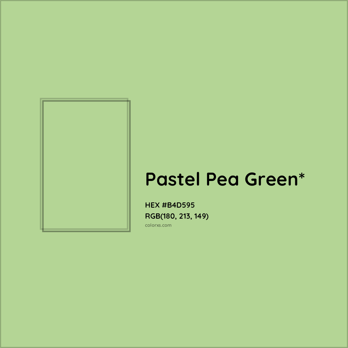 HEX #B4D595 Color Name, Color Code, Palettes, Similar Paints, Images