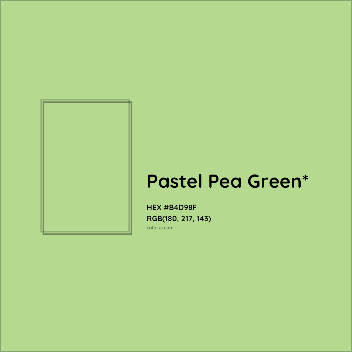 HEX #B4D98F Color Name, Color Code, Palettes, Similar Paints, Images