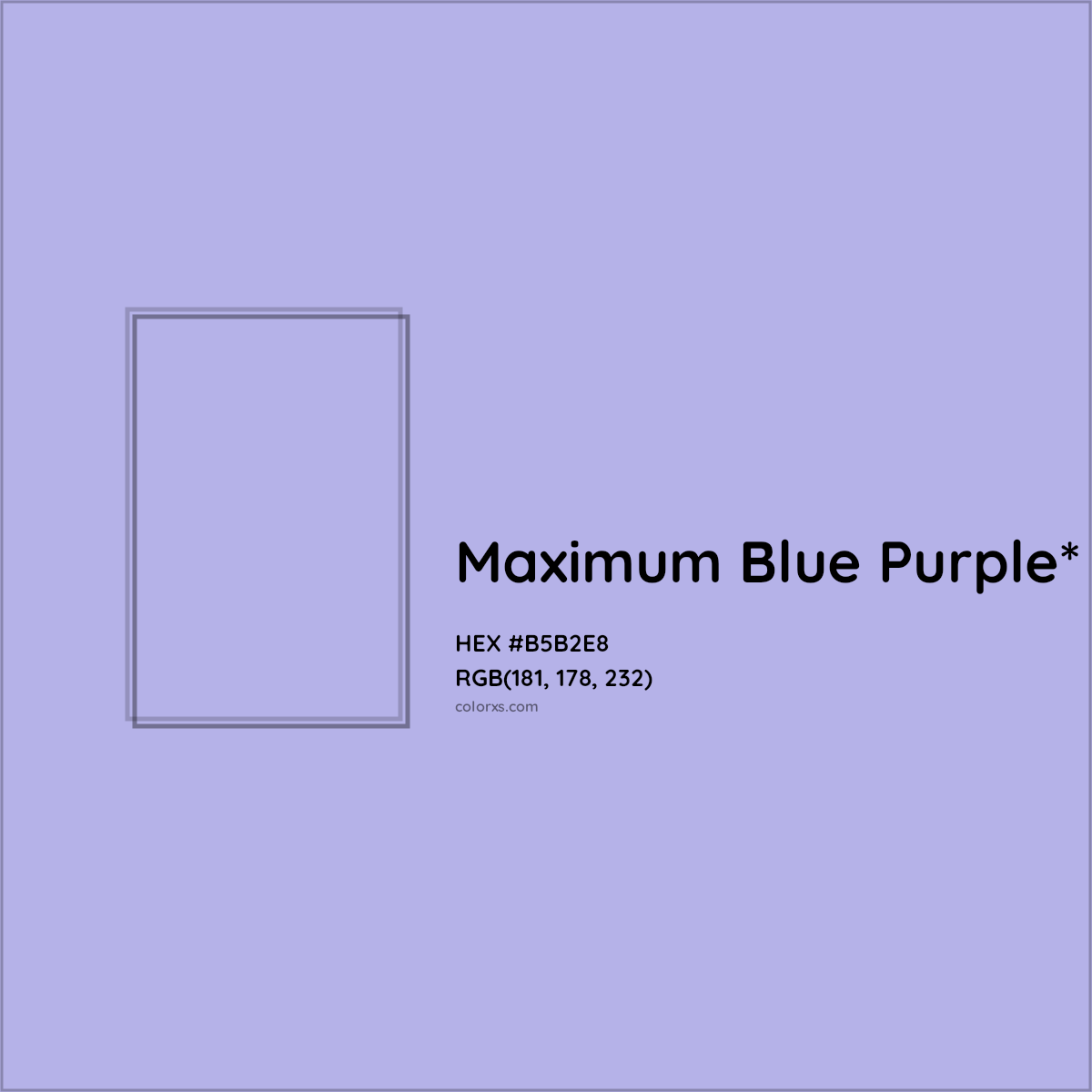 HEX #B5B2E8 Color Name, Color Code, Palettes, Similar Paints, Images