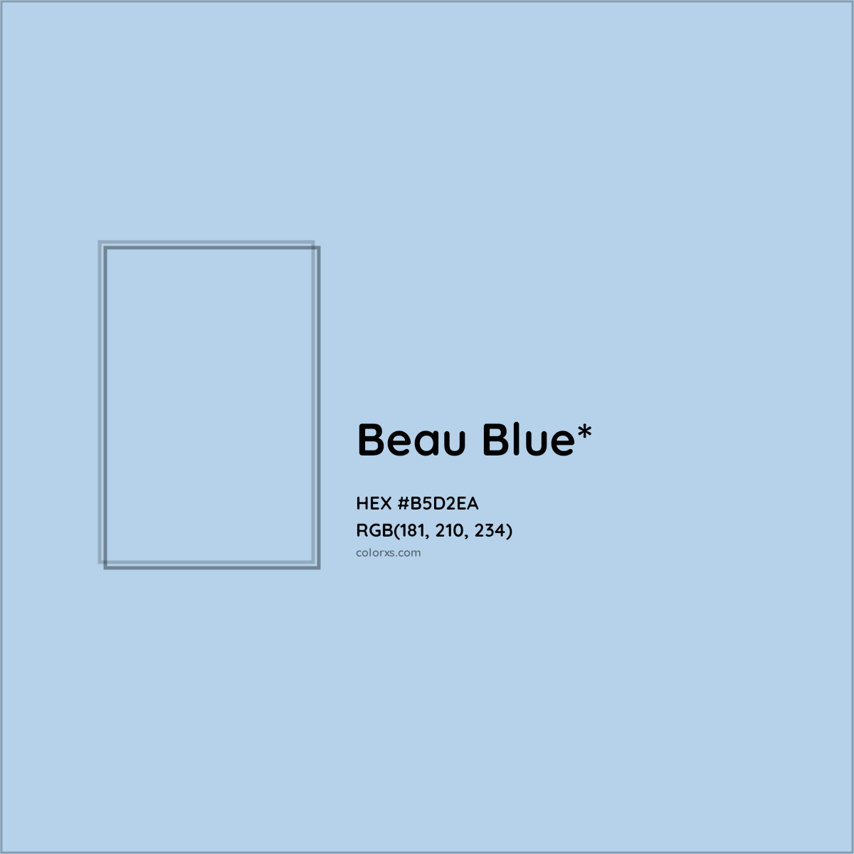 HEX #B5D2EA Color Name, Color Code, Palettes, Similar Paints, Images