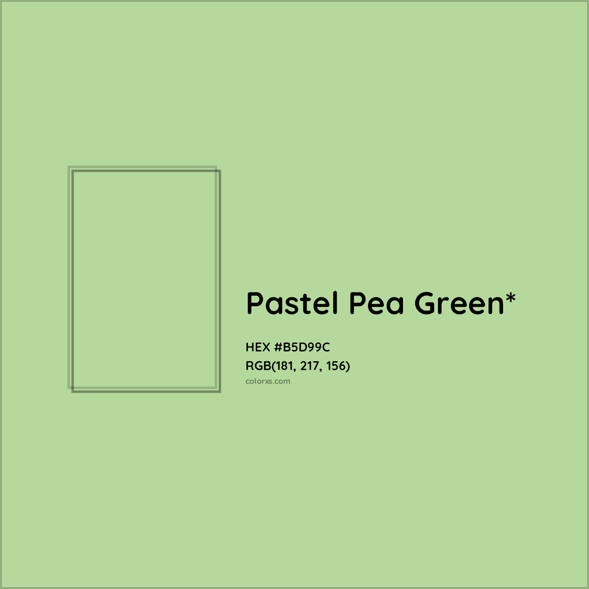 HEX #B5D99C Color Name, Color Code, Palettes, Similar Paints, Images