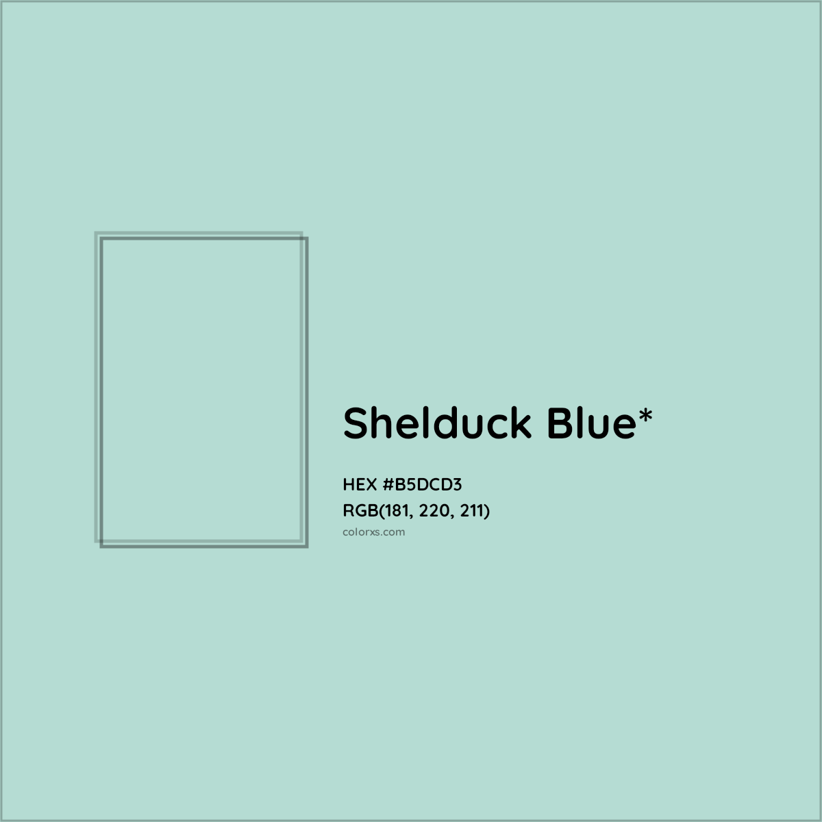 HEX #B5DCD3 Color Name, Color Code, Palettes, Similar Paints, Images