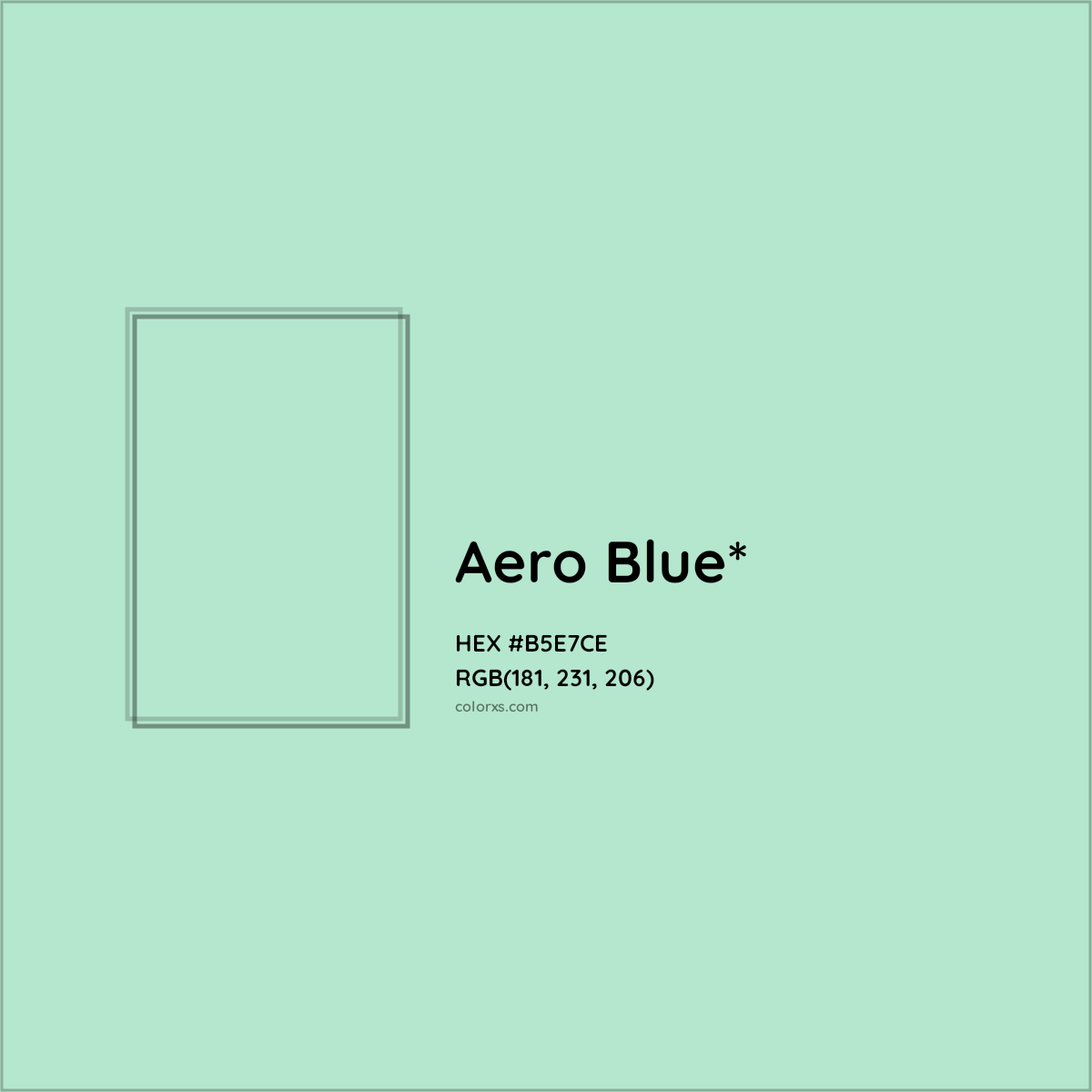 HEX #B5E7CE Color Name, Color Code, Palettes, Similar Paints, Images