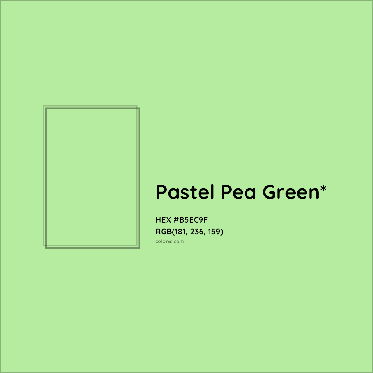 HEX #B5EC9F Color Name, Color Code, Palettes, Similar Paints, Images