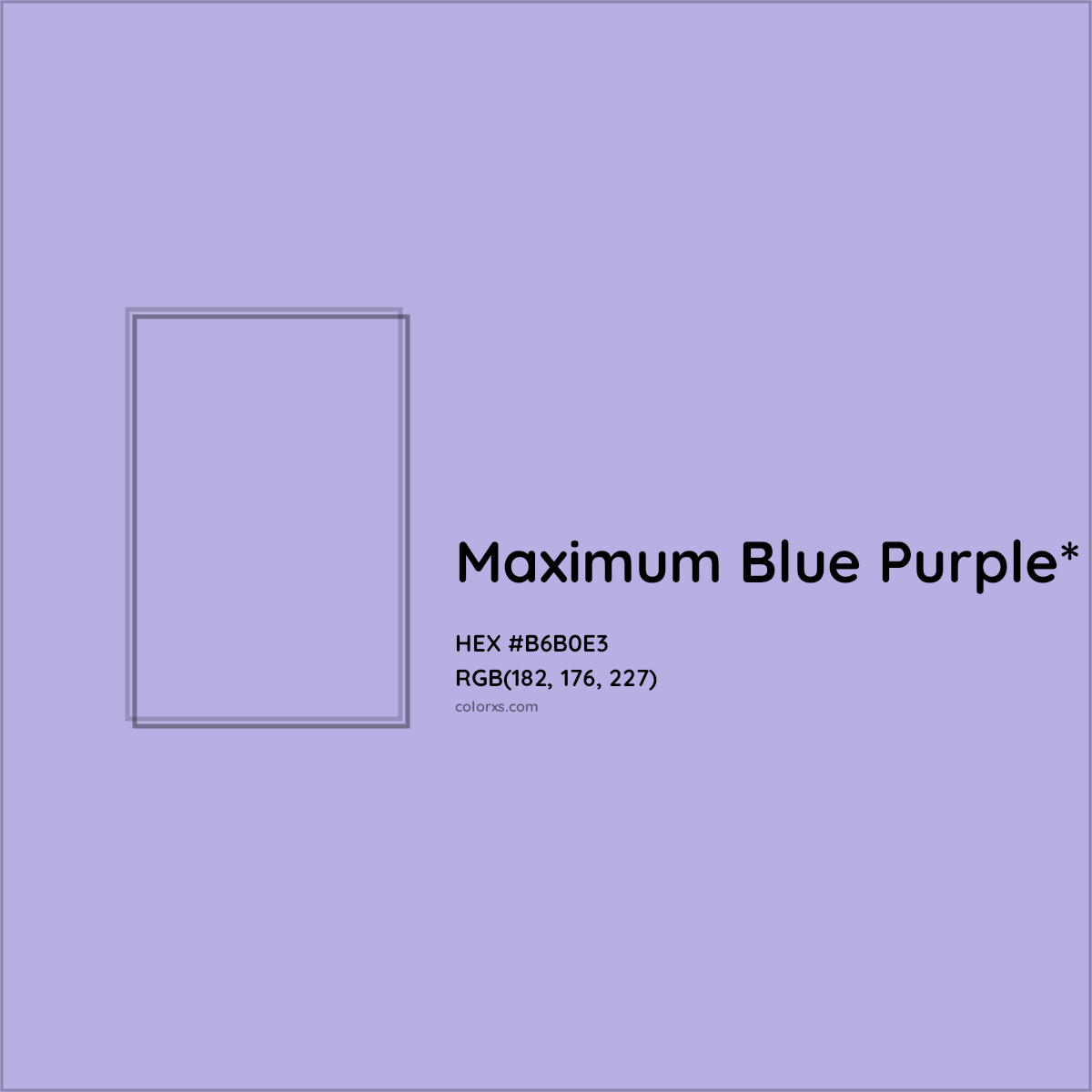 HEX #B6B0E3 Color Name, Color Code, Palettes, Similar Paints, Images