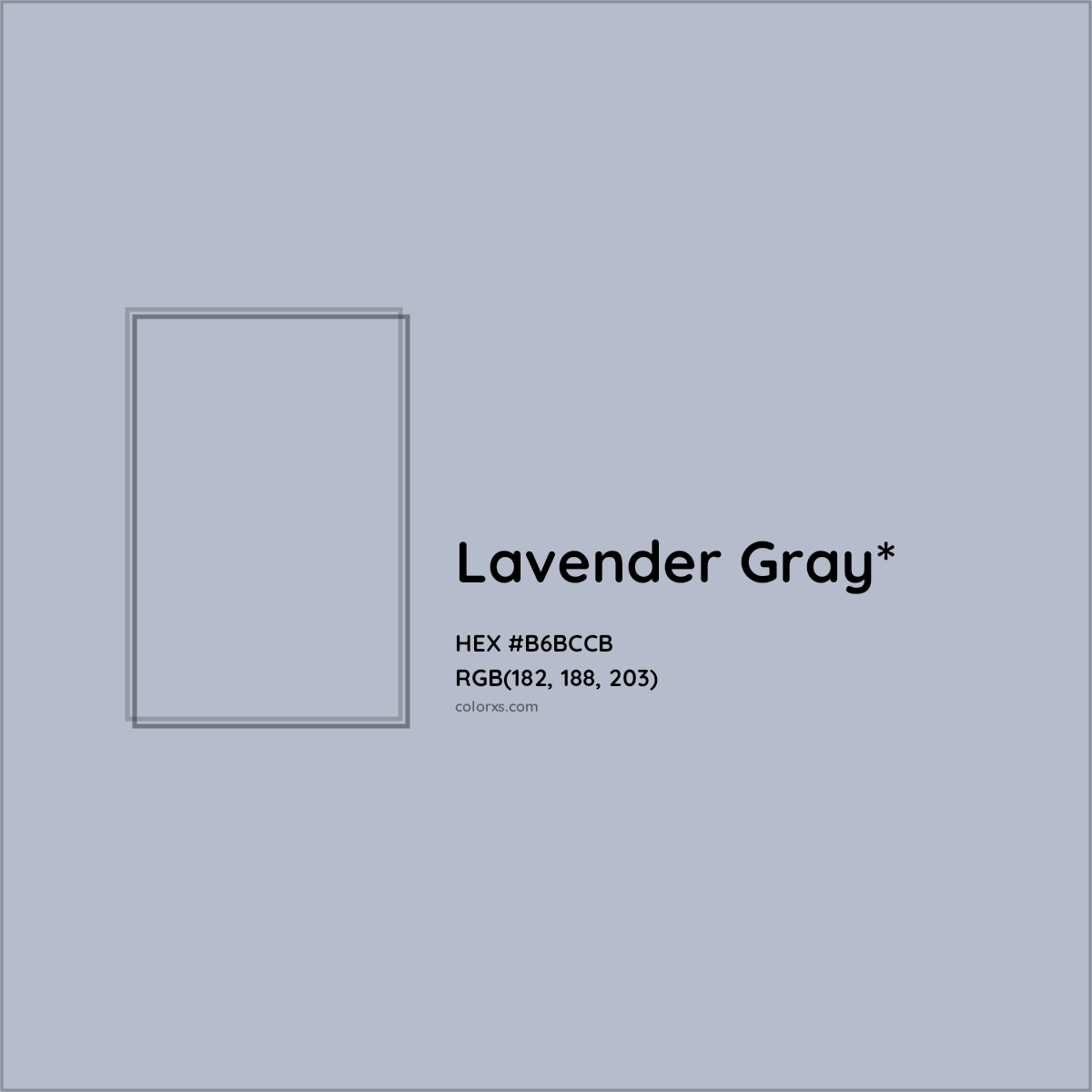 HEX #B6BCCB Color Name, Color Code, Palettes, Similar Paints, Images