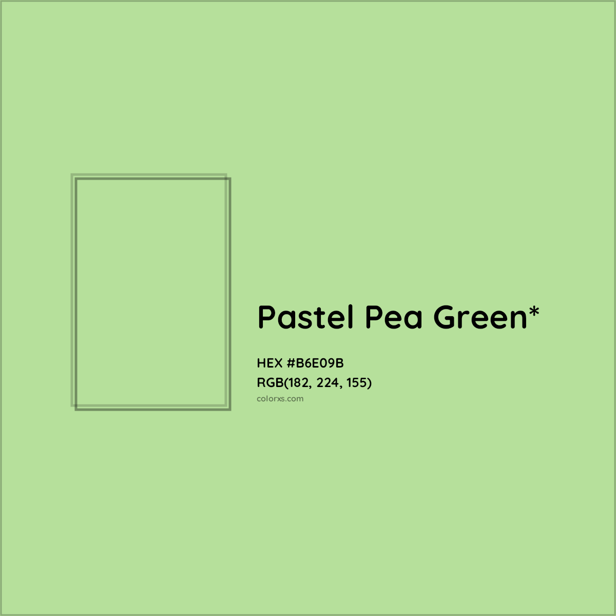 HEX #B6E09B Color Name, Color Code, Palettes, Similar Paints, Images