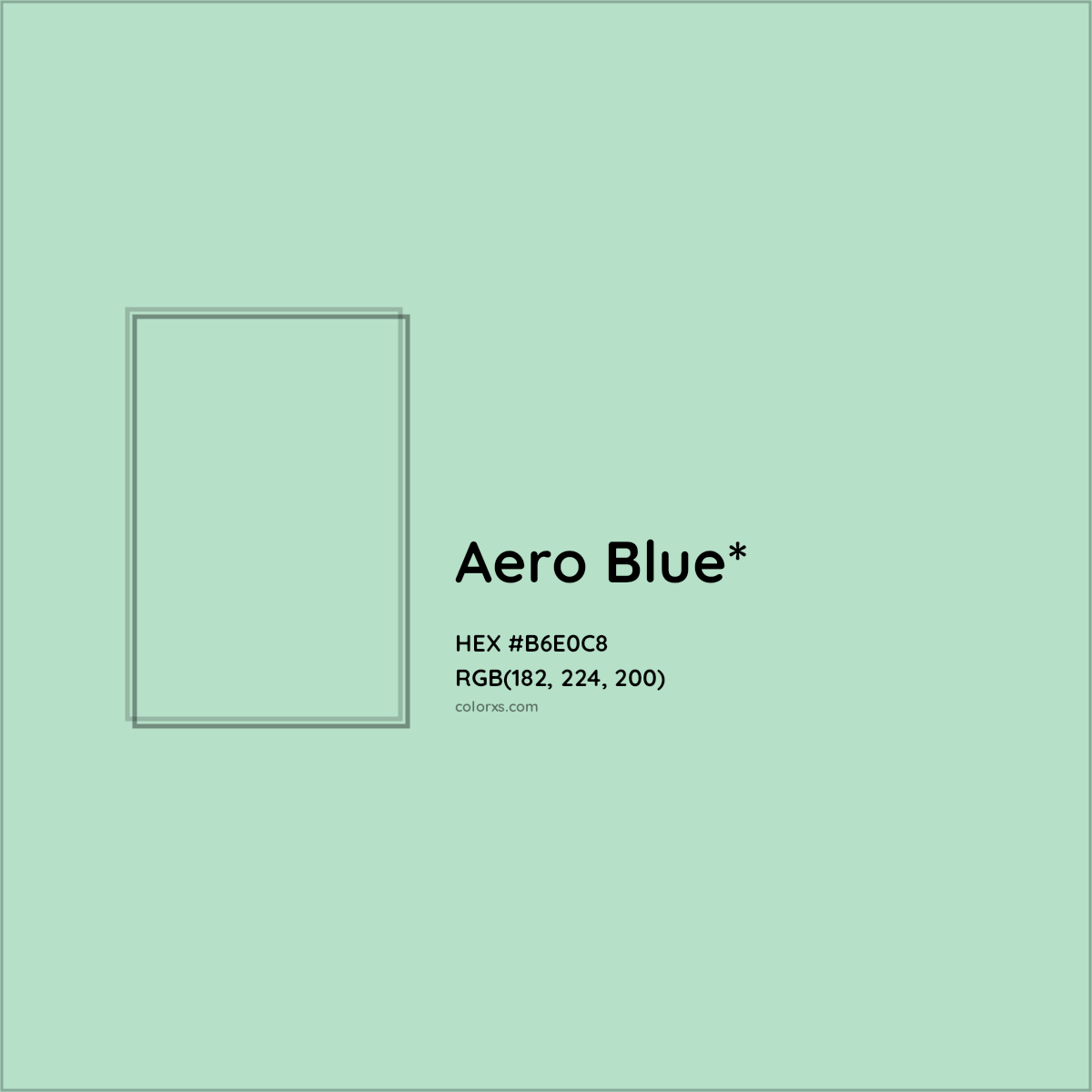 HEX #B6E0C8 Color Name, Color Code, Palettes, Similar Paints, Images