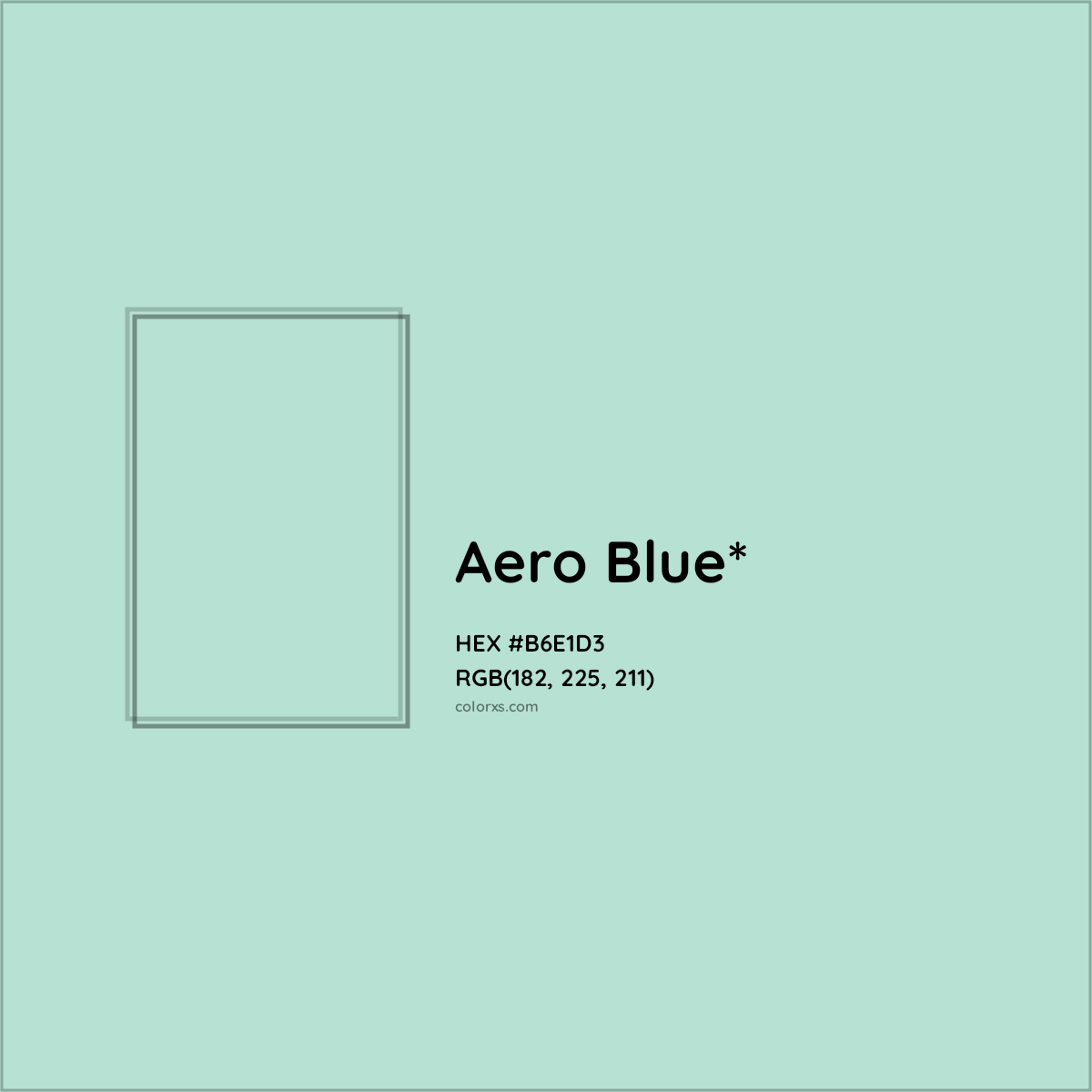 HEX #B6E1D3 Color Name, Color Code, Palettes, Similar Paints, Images