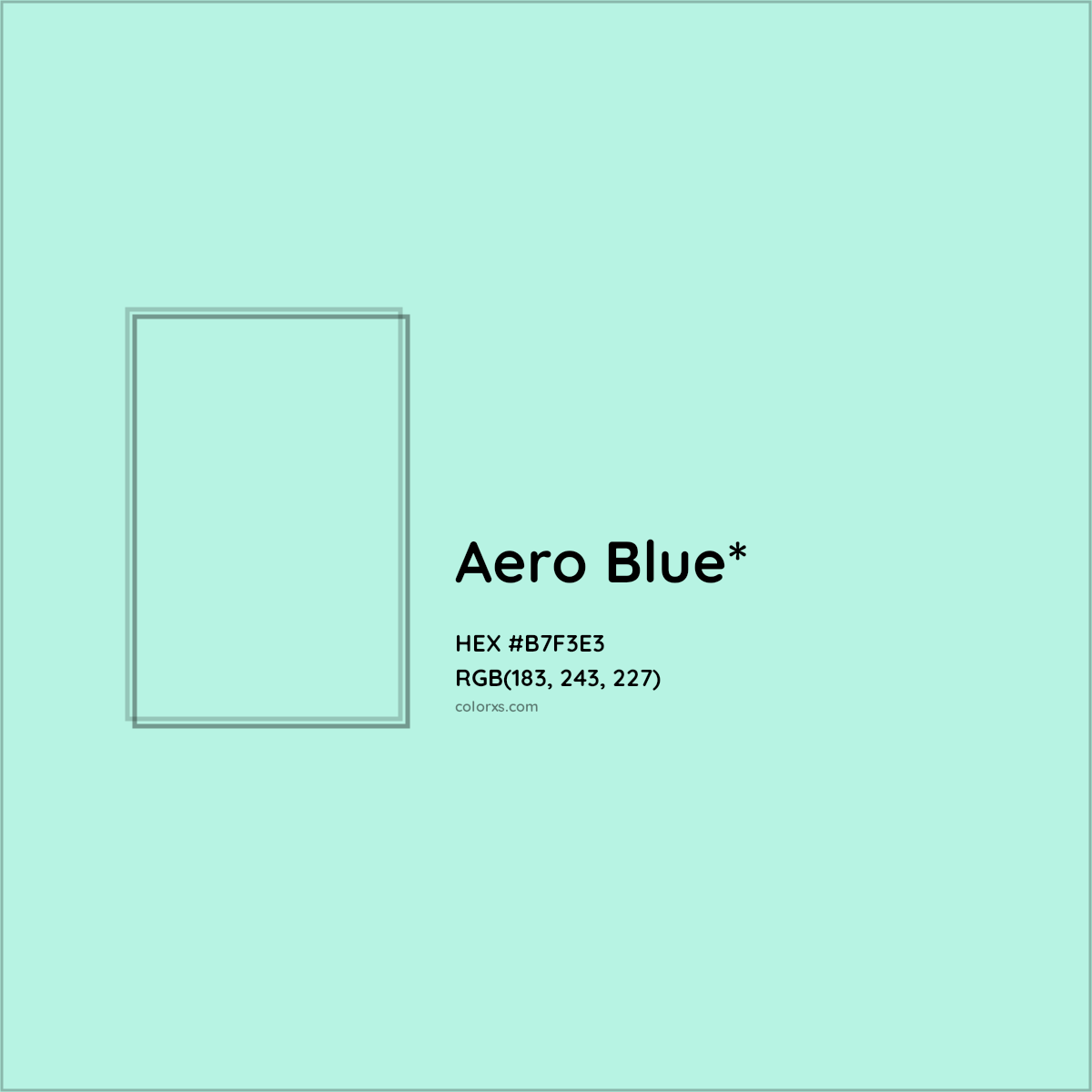 HEX #B7F3E3 Color Name, Color Code, Palettes, Similar Paints, Images