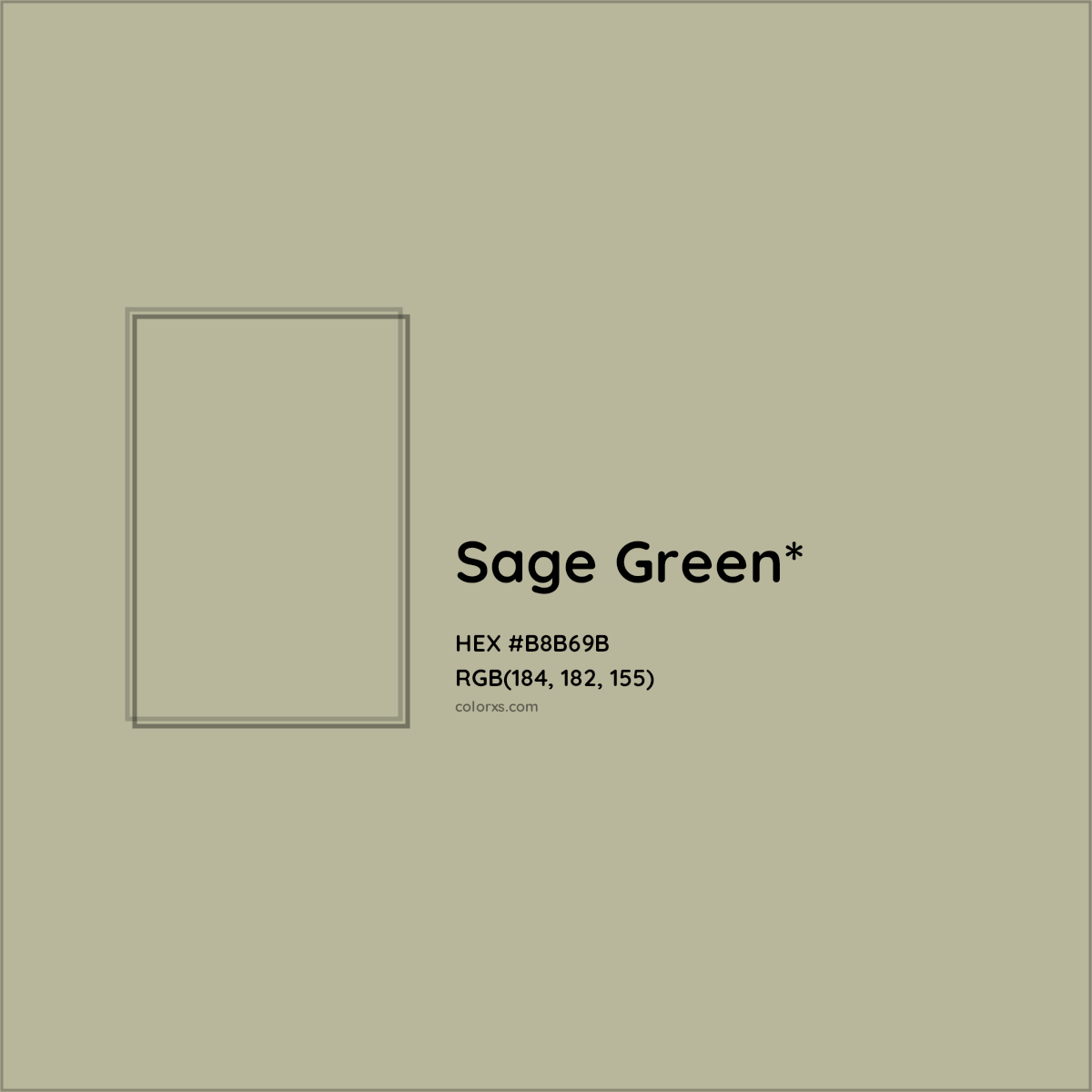 HEX #B8B69B Color Name, Color Code, Palettes, Similar Paints, Images