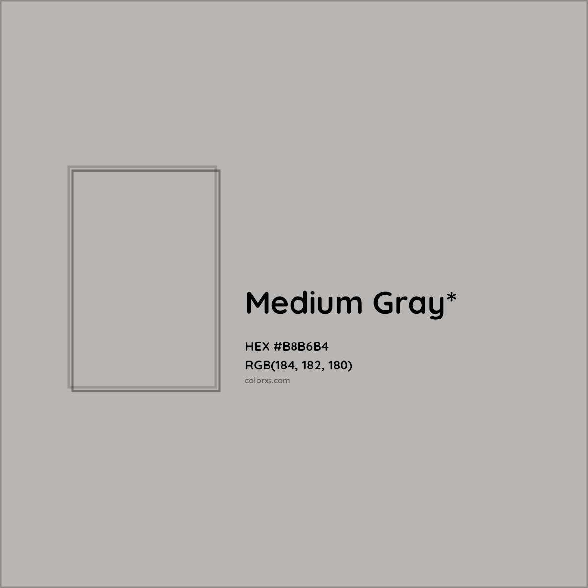 HEX #B8B6B4 Color Name, Color Code, Palettes, Similar Paints, Images