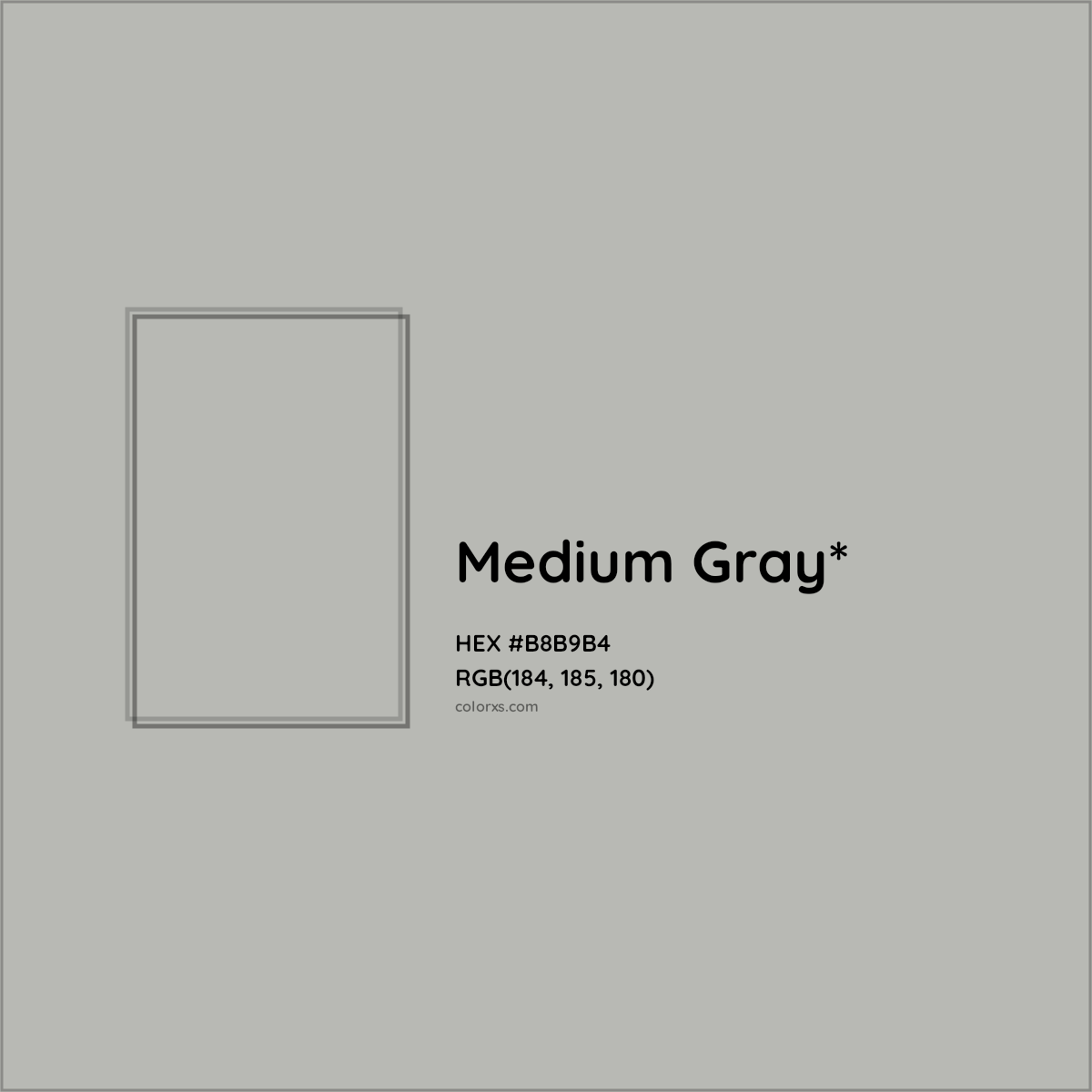 HEX #B8B9B4 Color Name, Color Code, Palettes, Similar Paints, Images