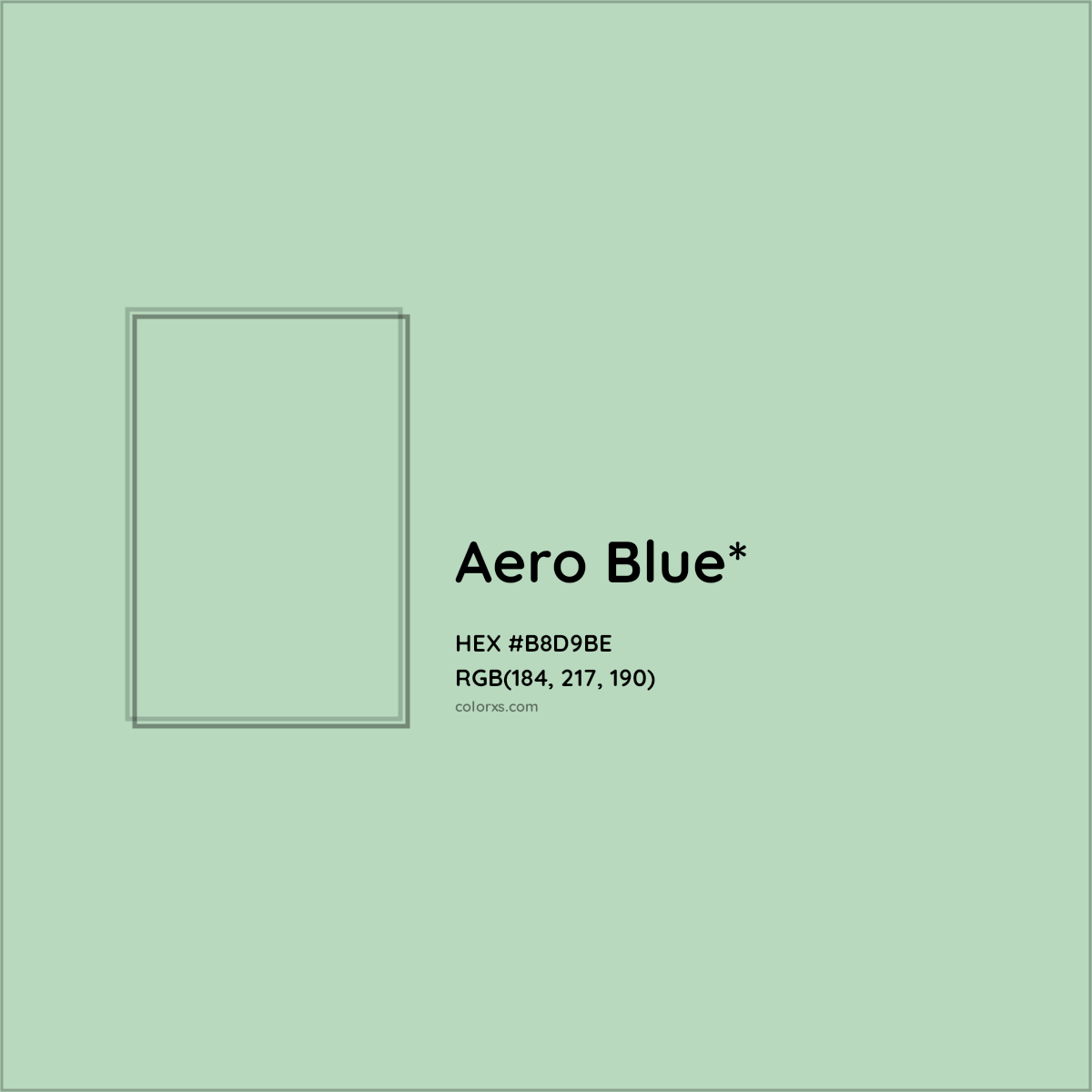 HEX #B8D9BE Color Name, Color Code, Palettes, Similar Paints, Images