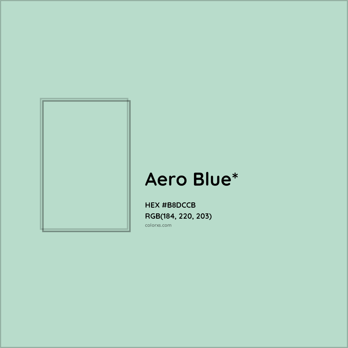 HEX #B8DCCB Color Name, Color Code, Palettes, Similar Paints, Images