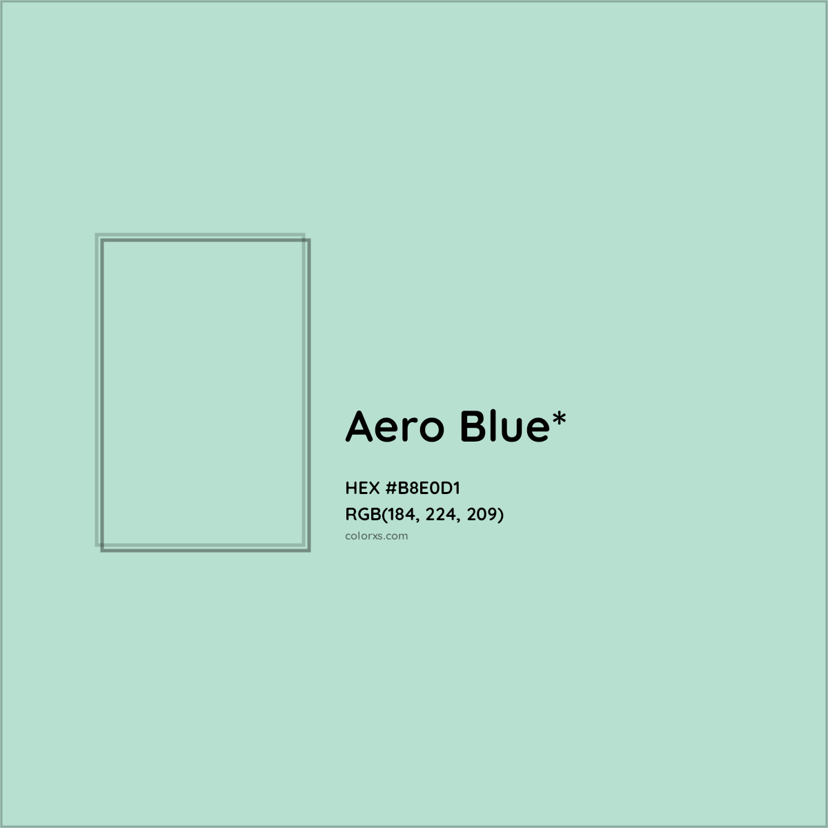 HEX #B8E0D1 Color Name, Color Code, Palettes, Similar Paints, Images