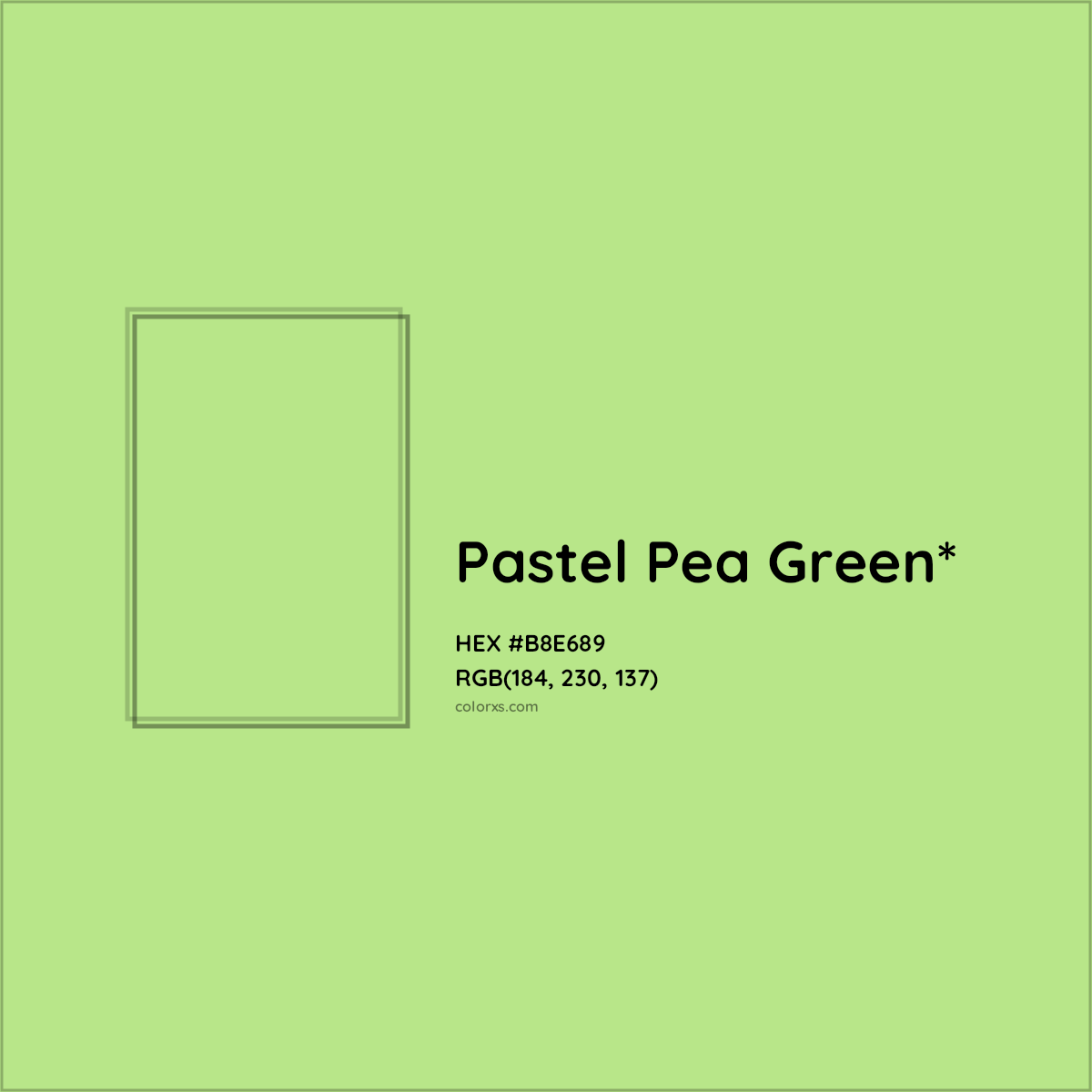 HEX #B8E689 Color Name, Color Code, Palettes, Similar Paints, Images