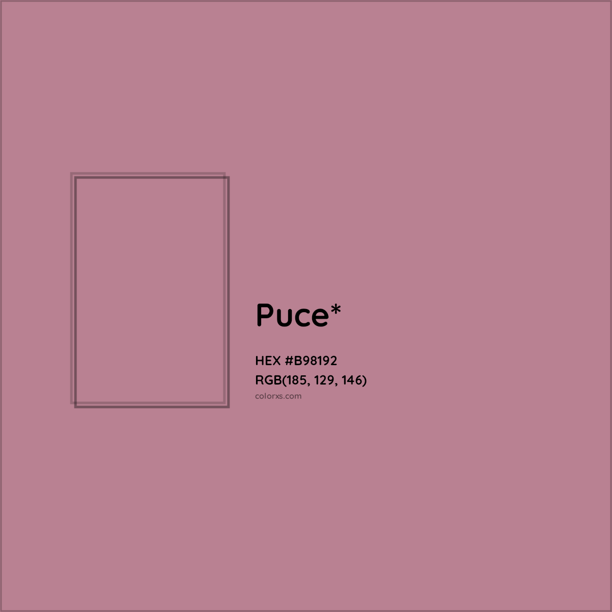 HEX #B98192 Color Name, Color Code, Palettes, Similar Paints, Images