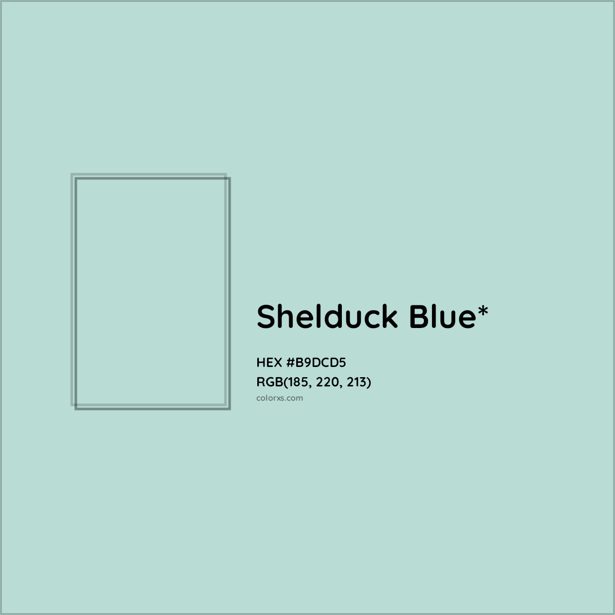 HEX #B9DCD5 Color Name, Color Code, Palettes, Similar Paints, Images