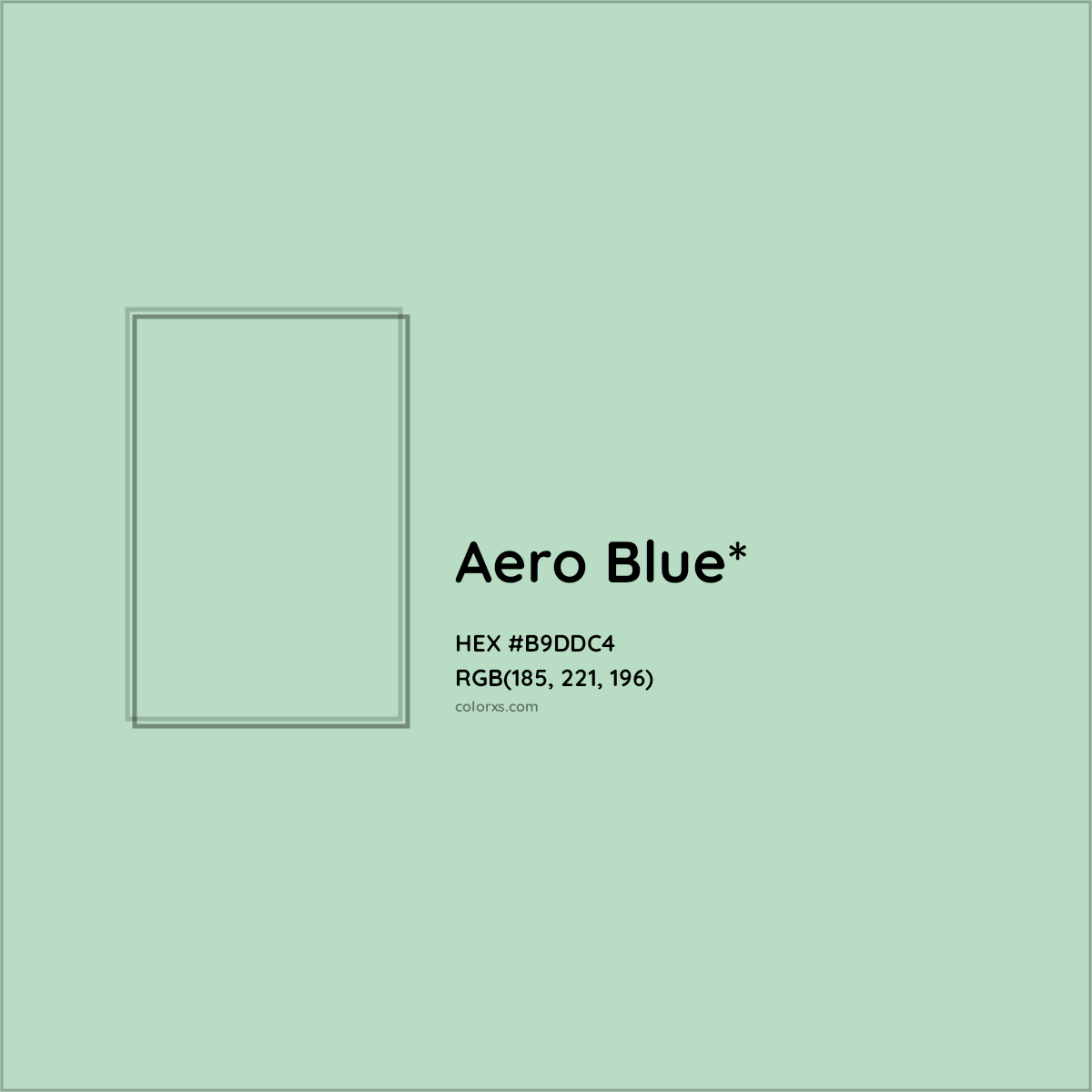 HEX #B9DDC4 Color Name, Color Code, Palettes, Similar Paints, Images