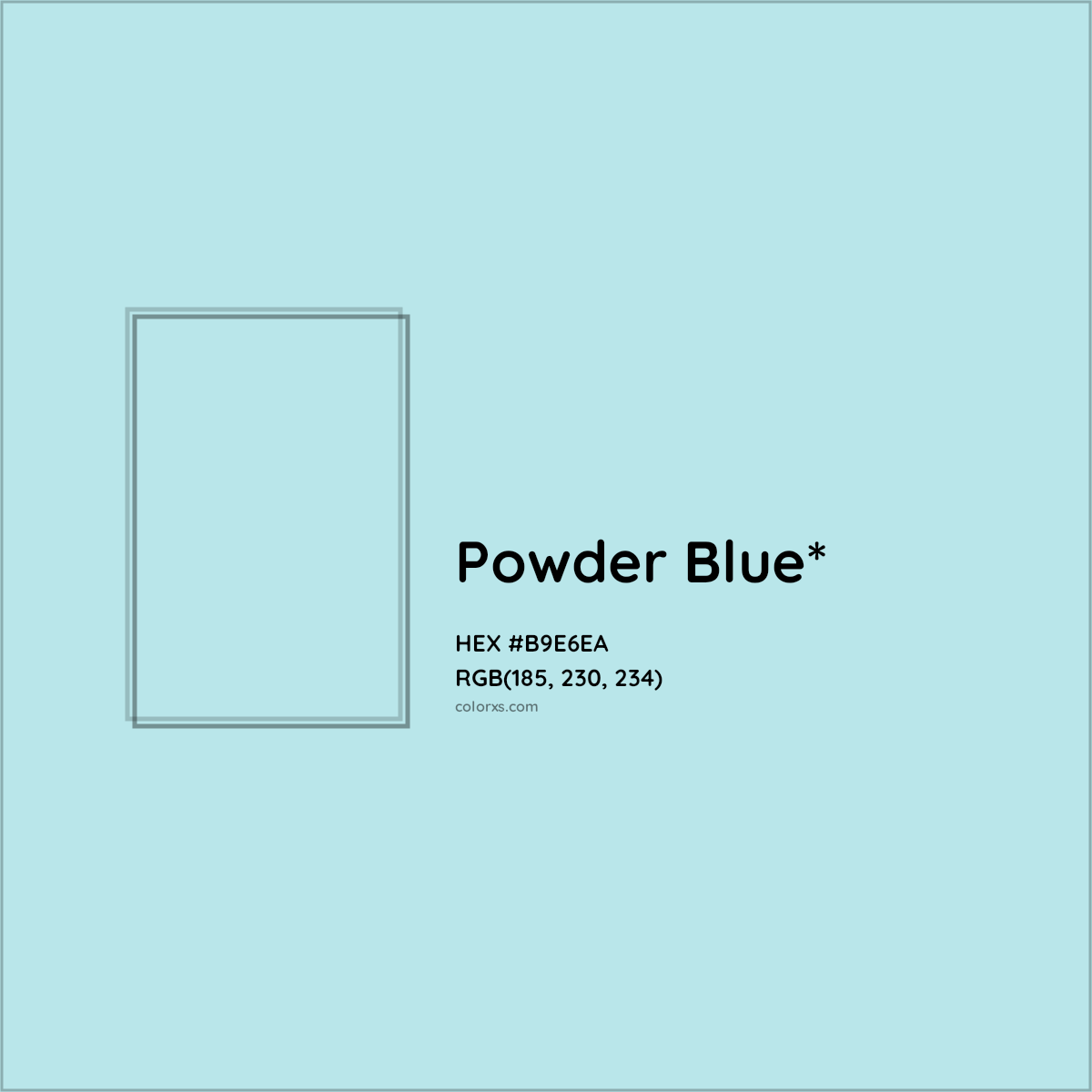 Powder blue / #b0e0e6 hex color