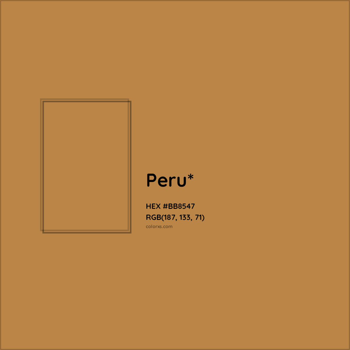 HEX #BB8547 Color Name, Color Code, Palettes, Similar Paints, Images