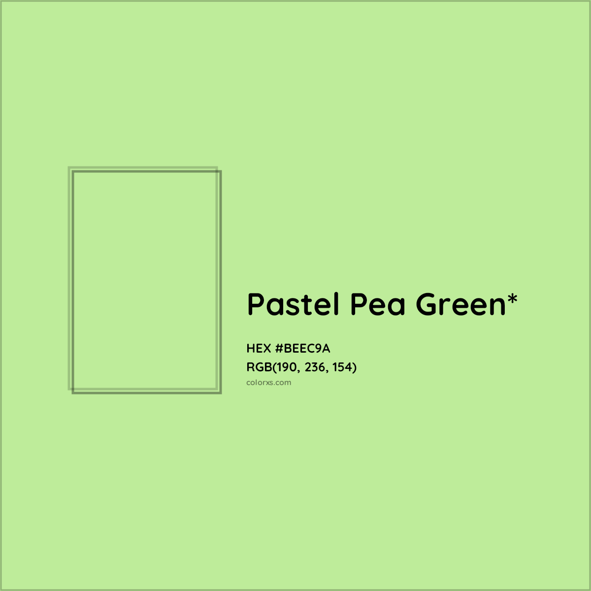 HEX #BEEC9A Color Name, Color Code, Palettes, Similar Paints, Images