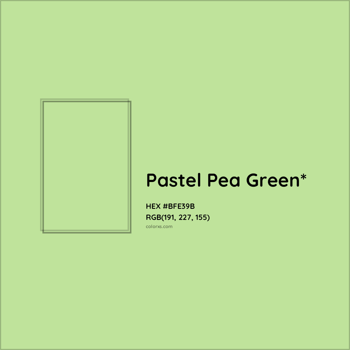 HEX #BFE39B Color Name, Color Code, Palettes, Similar Paints, Images