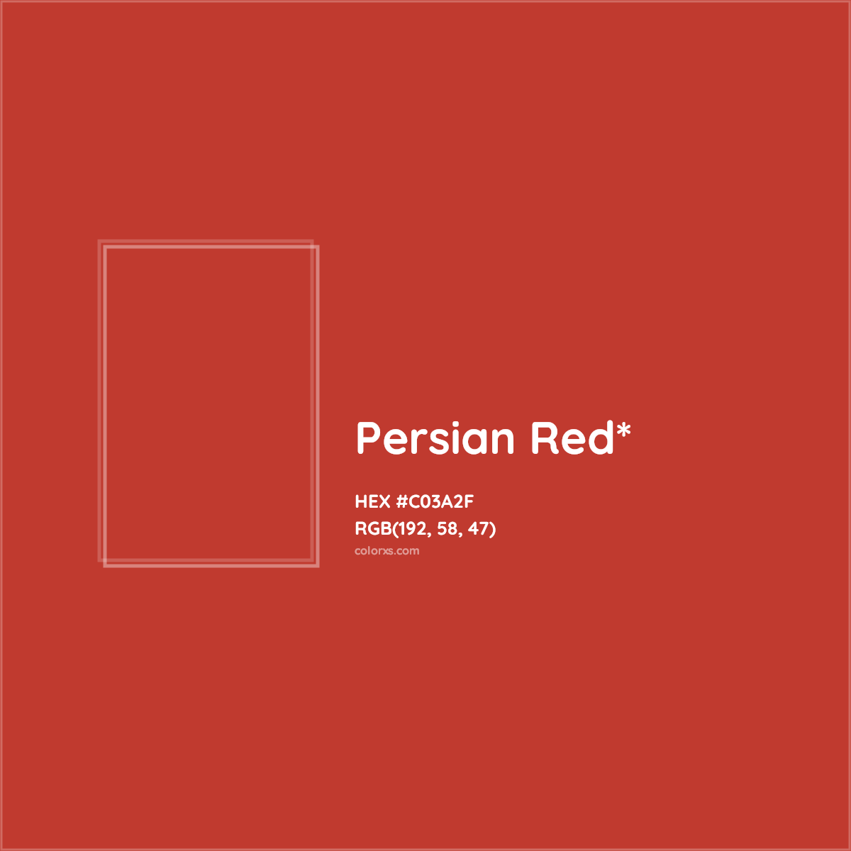 HEX #C03A2F Color Name, Color Code, Palettes, Similar Paints, Images