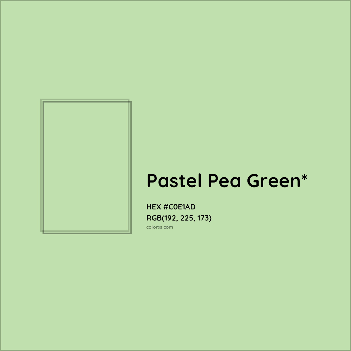 HEX #C0E1AD Color Name, Color Code, Palettes, Similar Paints, Images