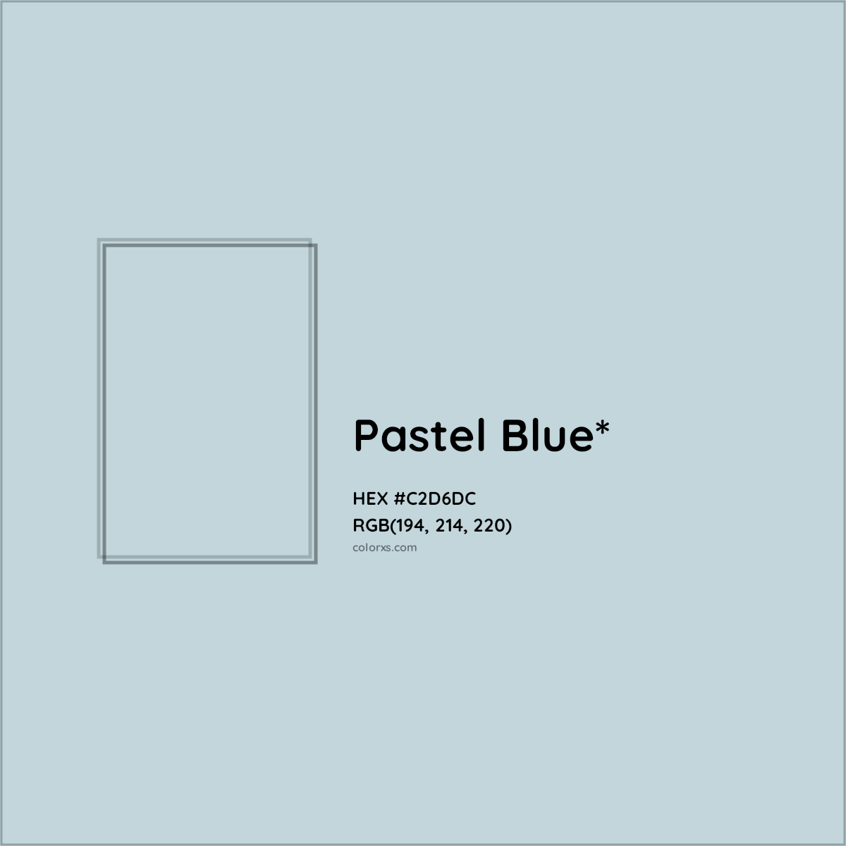 HEX #C2D6DC Color Name, Color Code, Palettes, Similar Paints, Images