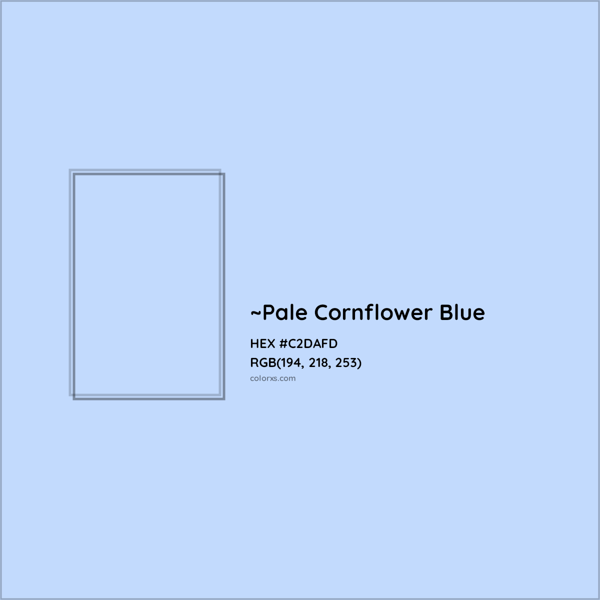 HEX #C2DAFD Color Name, Color Code, Palettes, Similar Paints, Images